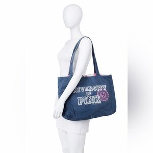 University of Pink Blue and Hot Pink Hobo Bag
